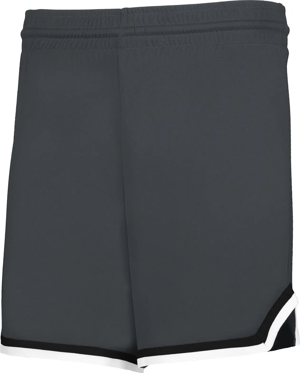 Alleson Athletic A560 Glide Women’s Basketball Short - Graphite Black White - Ladies Xs