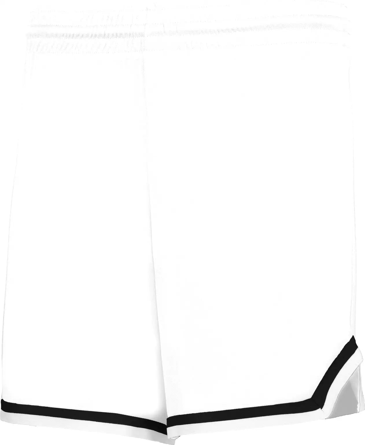 Alleson Athletic A560 Glide Women’s Basketball Short - White Black - Ladies Xs