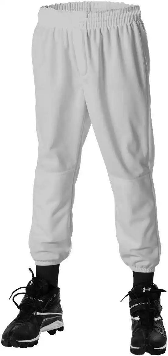 Alleson Athletic Llbdk2 Youth Pull Up Baseball Pant Gray
