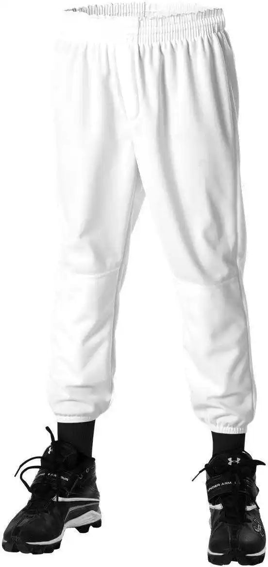 Alleson Athletic Llbdk2 Youth Pull Up Baseball Pant White