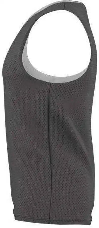 Alleson Athletic Lp001a Adult Lacrosse Jersey - Charcoal Solid White