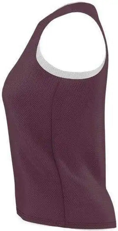 Alleson Athletic Lp001w Womens Lacrosse Reversible Pinnie - Light Maroon White