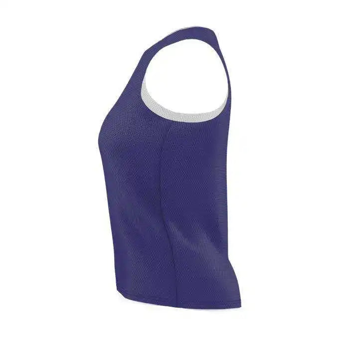 Alleson Athletic Lp001w Womens Lacrosse Reversible Pinnie - Purple White