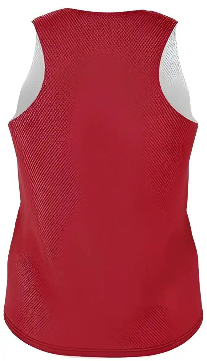 Alleson Athletic Lp001w Womens Lacrosse Reversible Pinnie Red White