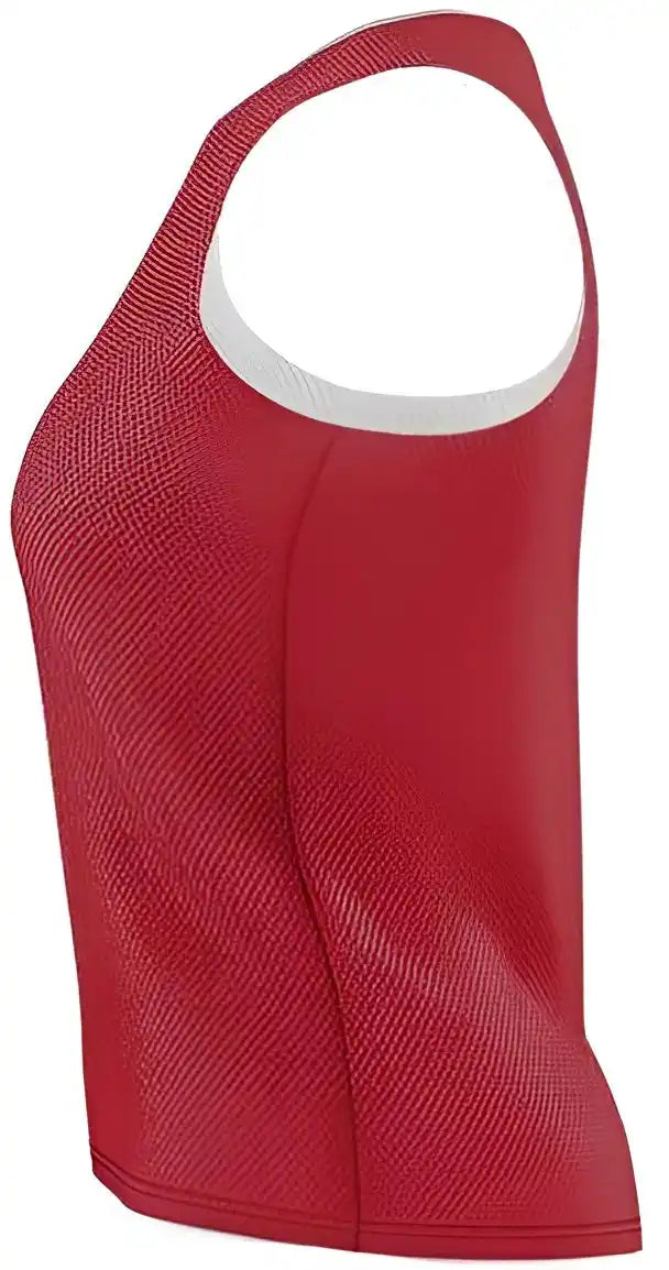 Alleson Athletic Lp001w Womens Lacrosse Reversible Pinnie - Red White