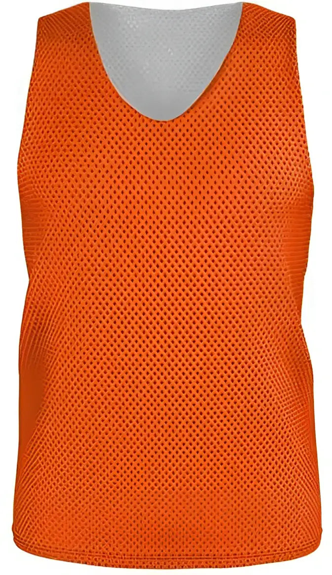 Alleson Athletic Lp001y Youth Lacrosse Reversible Pinnie - Burnt Orange White