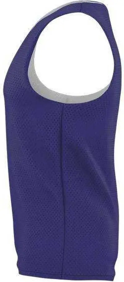 Alleson Athletic Lp001y Youth Lacrosse Reversible Pinnie - Purple White