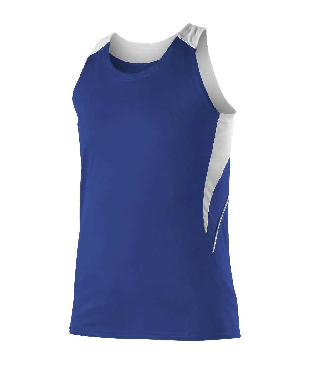 Alleson Athletic R1lfjw Women’s Loose Fit Track Tank - Royal White