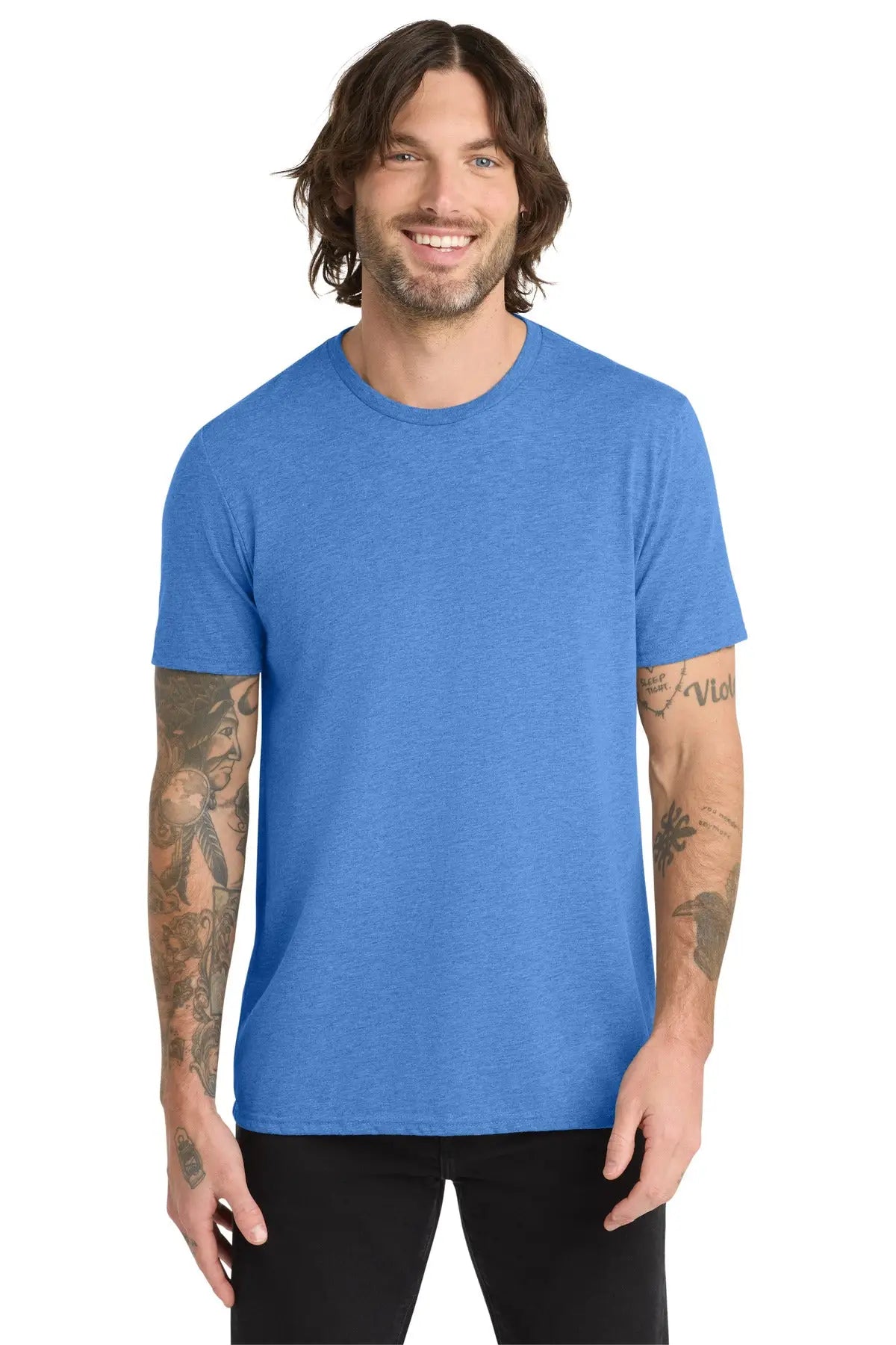 Allmade Al2004 Allmade Unisex Tri-blend Tee - Azure Blue - Adult Xs