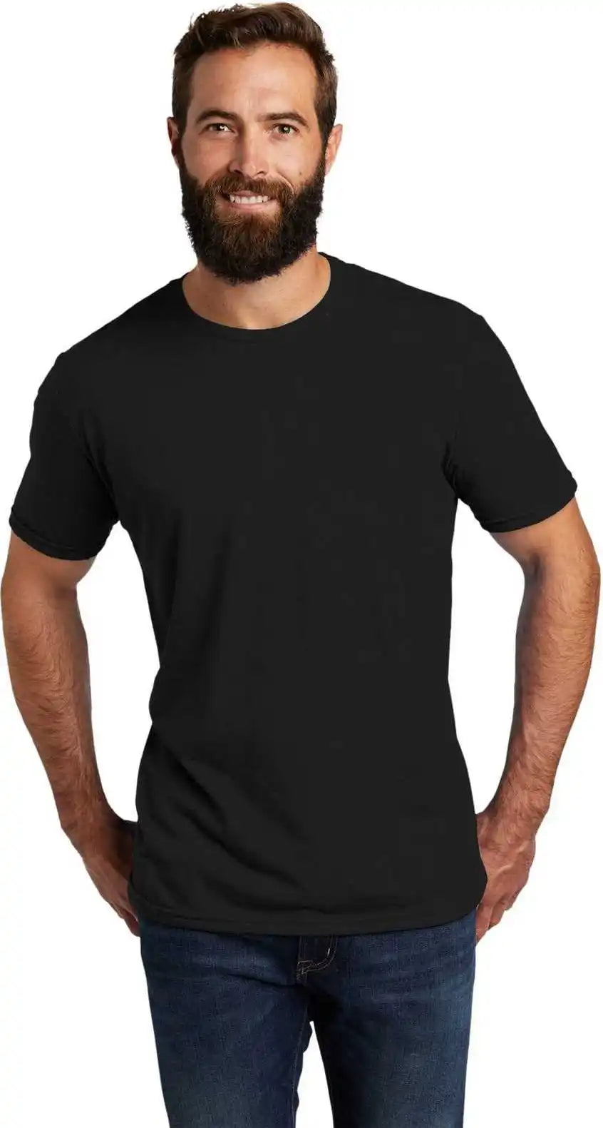 Allmade Al2004 Unisex Tri-blend Tee - Deep Black