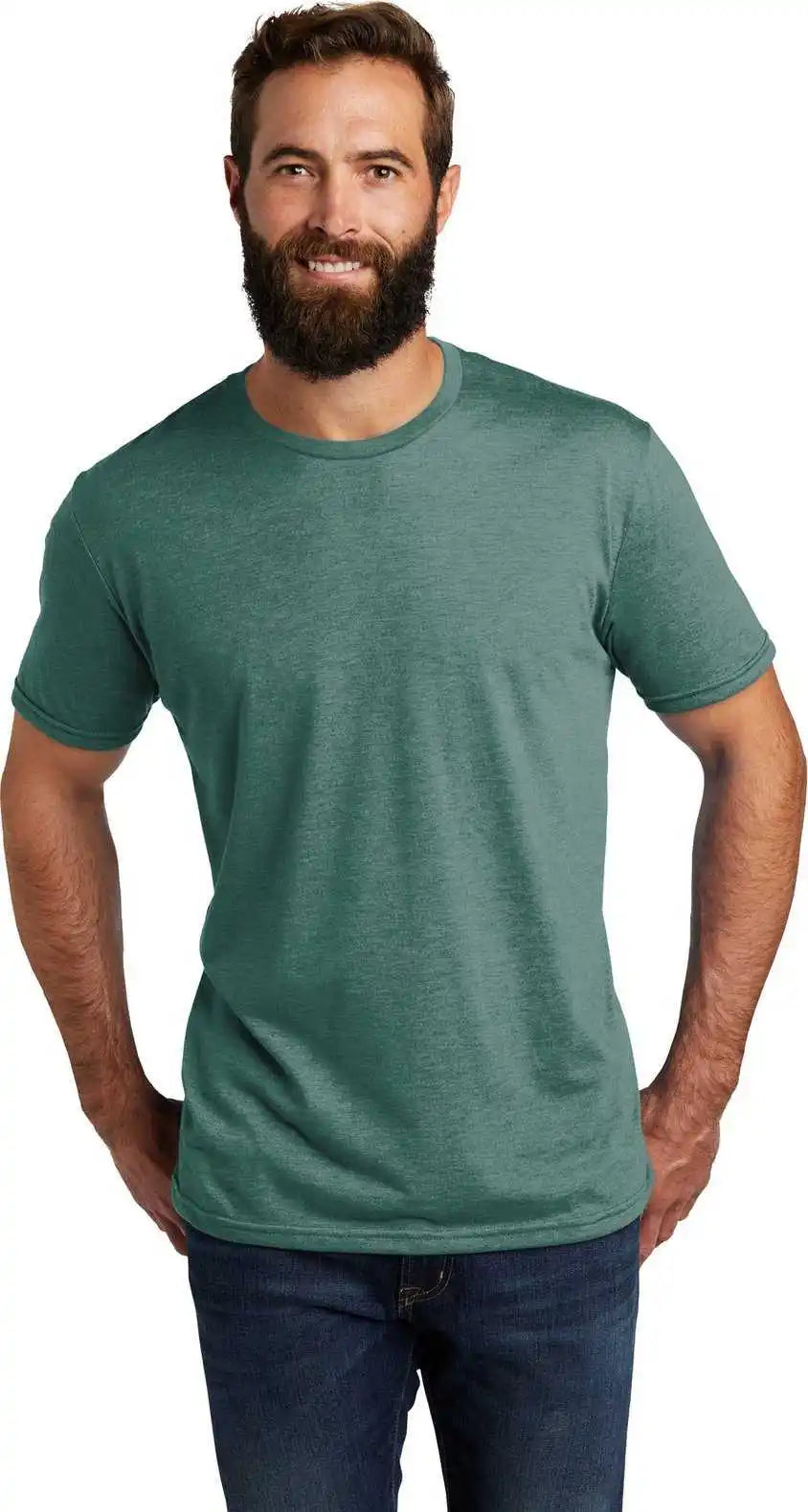 Allmade Al2004 Unisex Tri Blend Tee Deep Sea Green