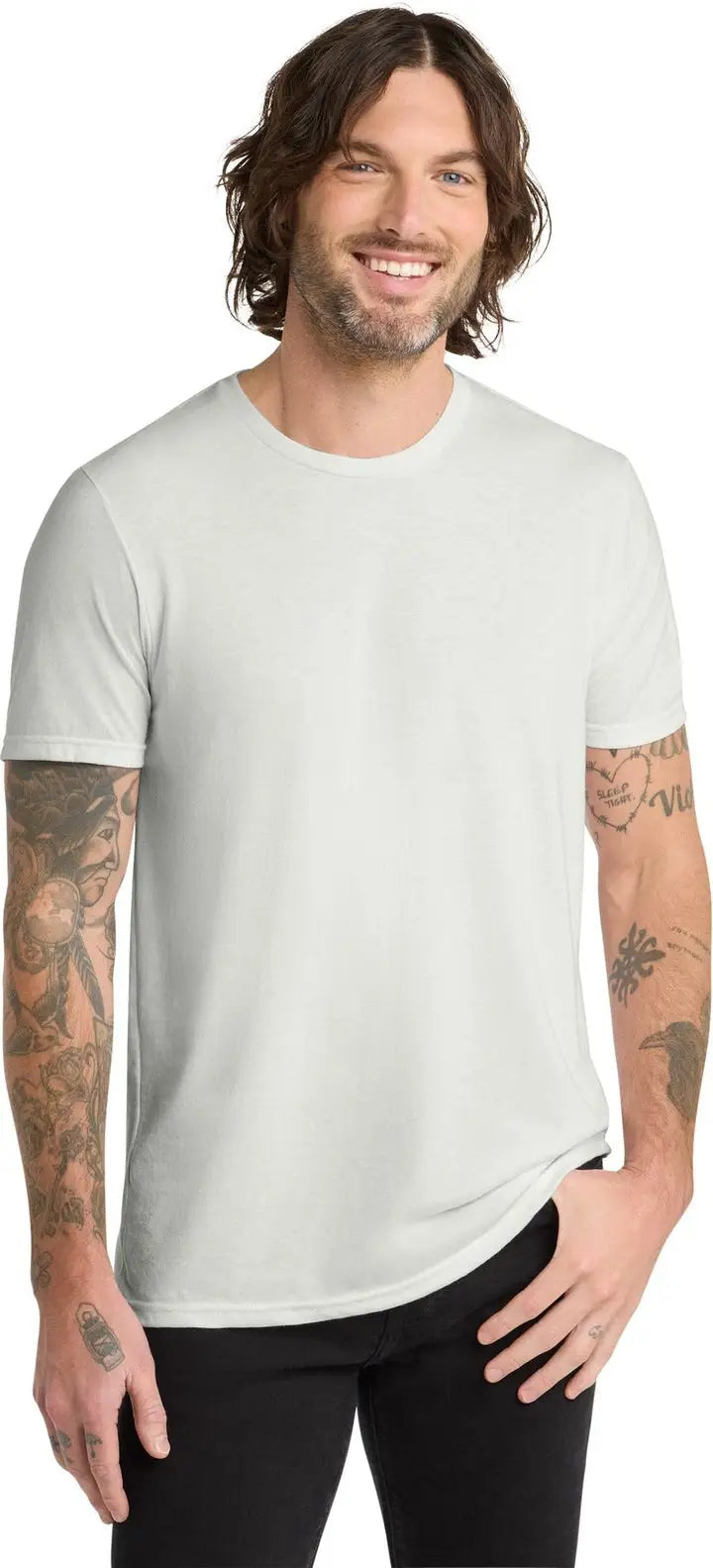 Allmade Al2004 Allmade Unisex Tri-blend Tee - Fairly White - Adult Xs
