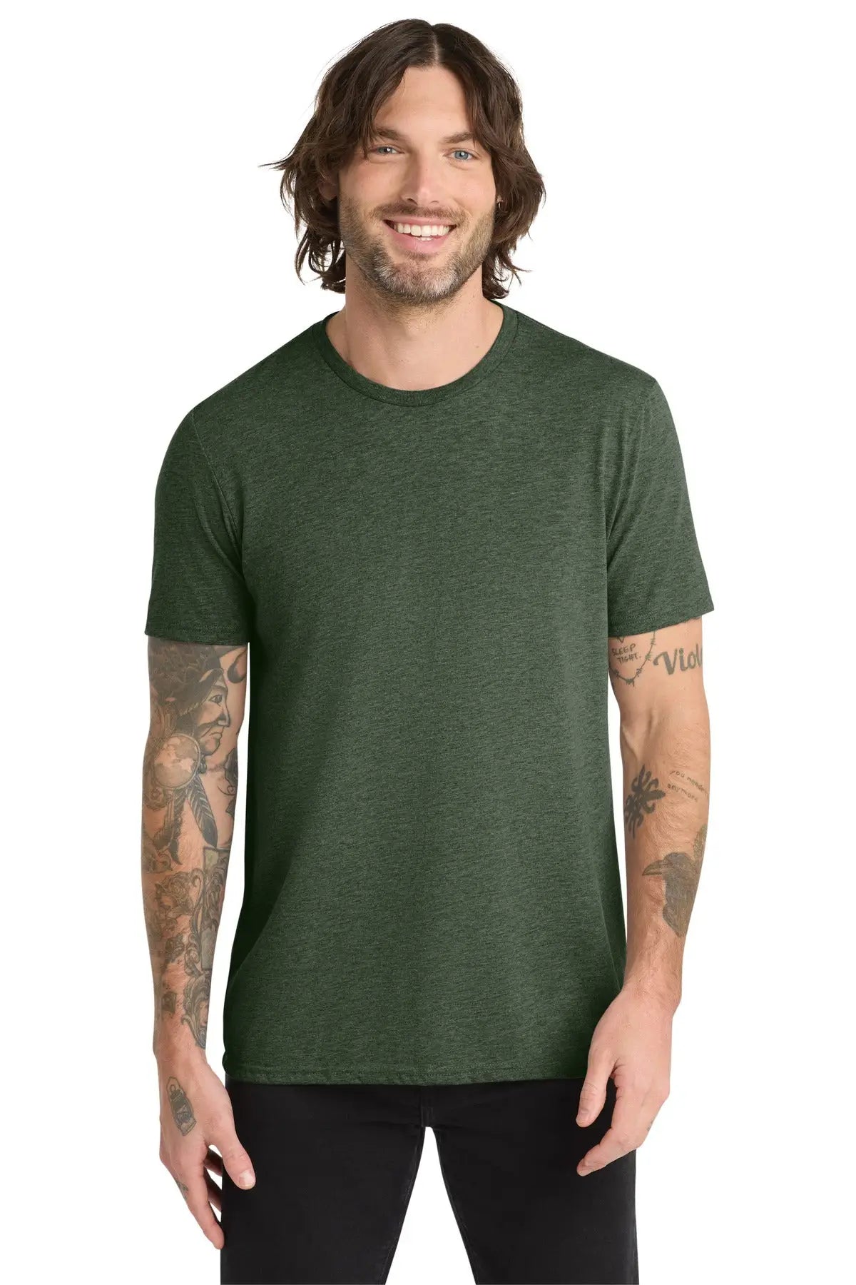 Allmade Al2004 Allmade Unisex Tri-blend Tee - Herb Green - Adult Xs