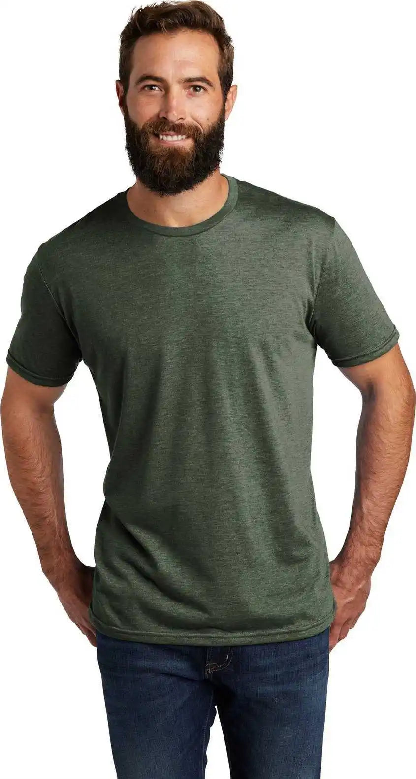 Allmade Al2004 Unisex Tri Blend Tee Herb Green