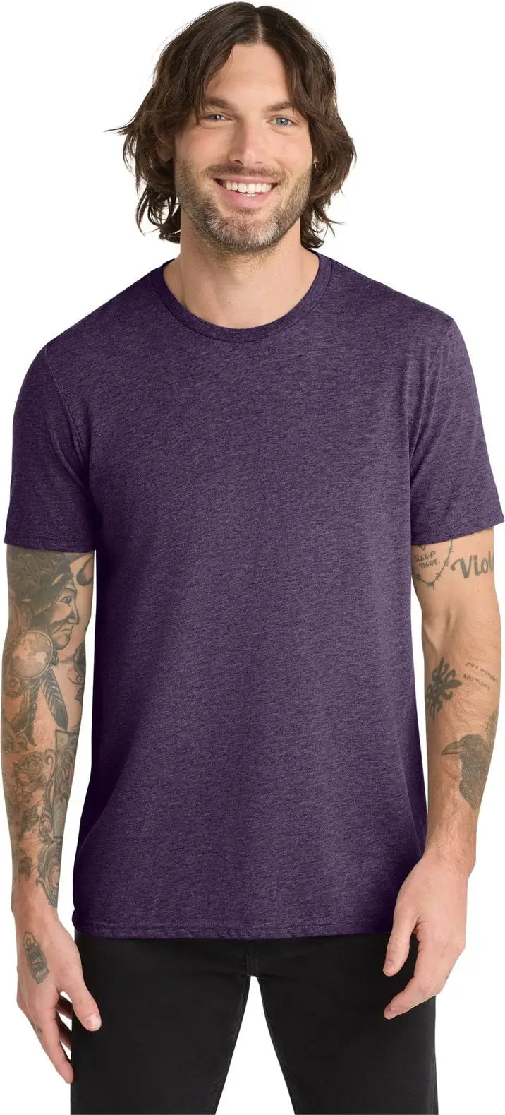Allmade Al2004 Unisex Tri-blend Tee - Huckleberry