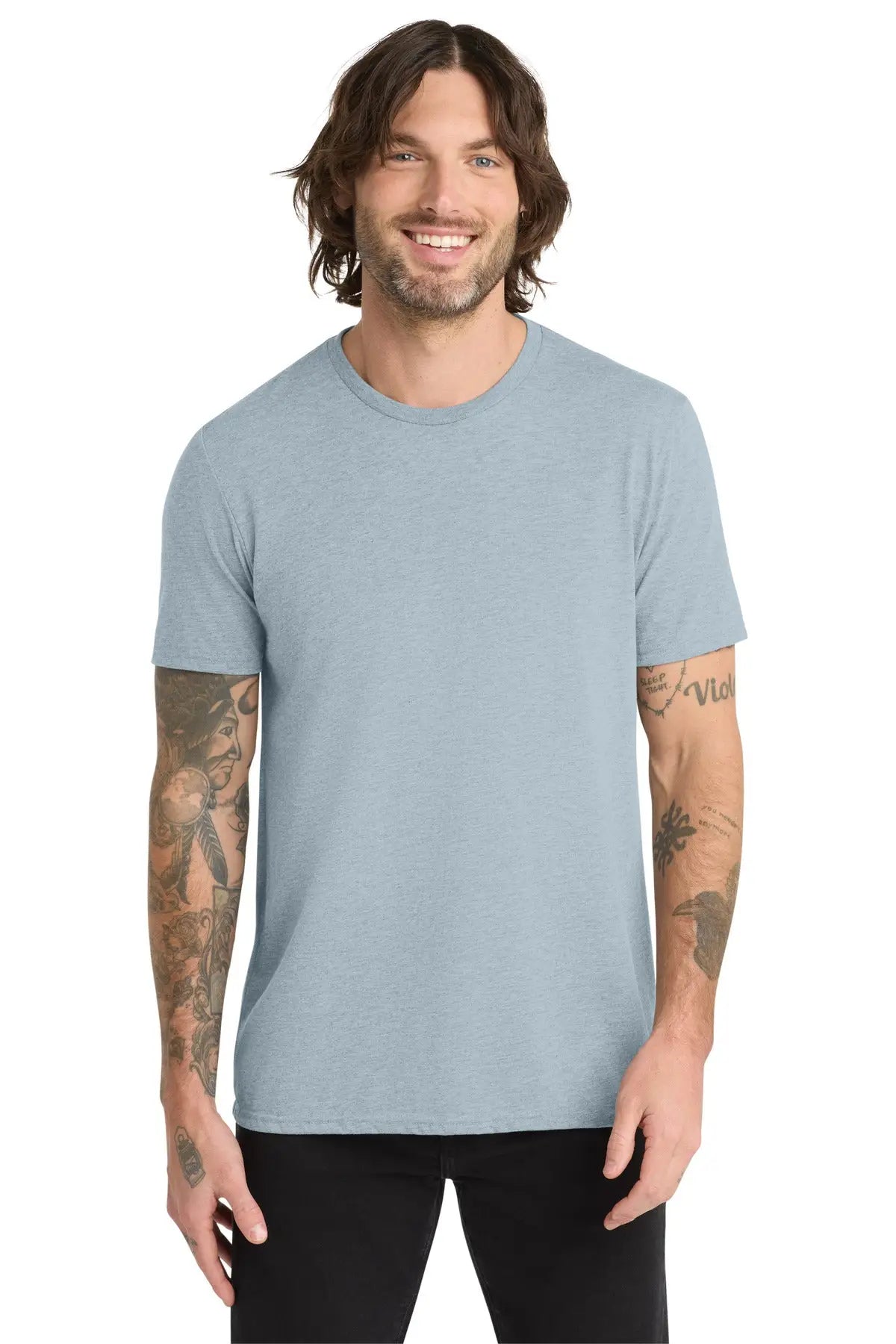 Allmade Al2004 Unisex Tri-blend Tee - i Like you Blue