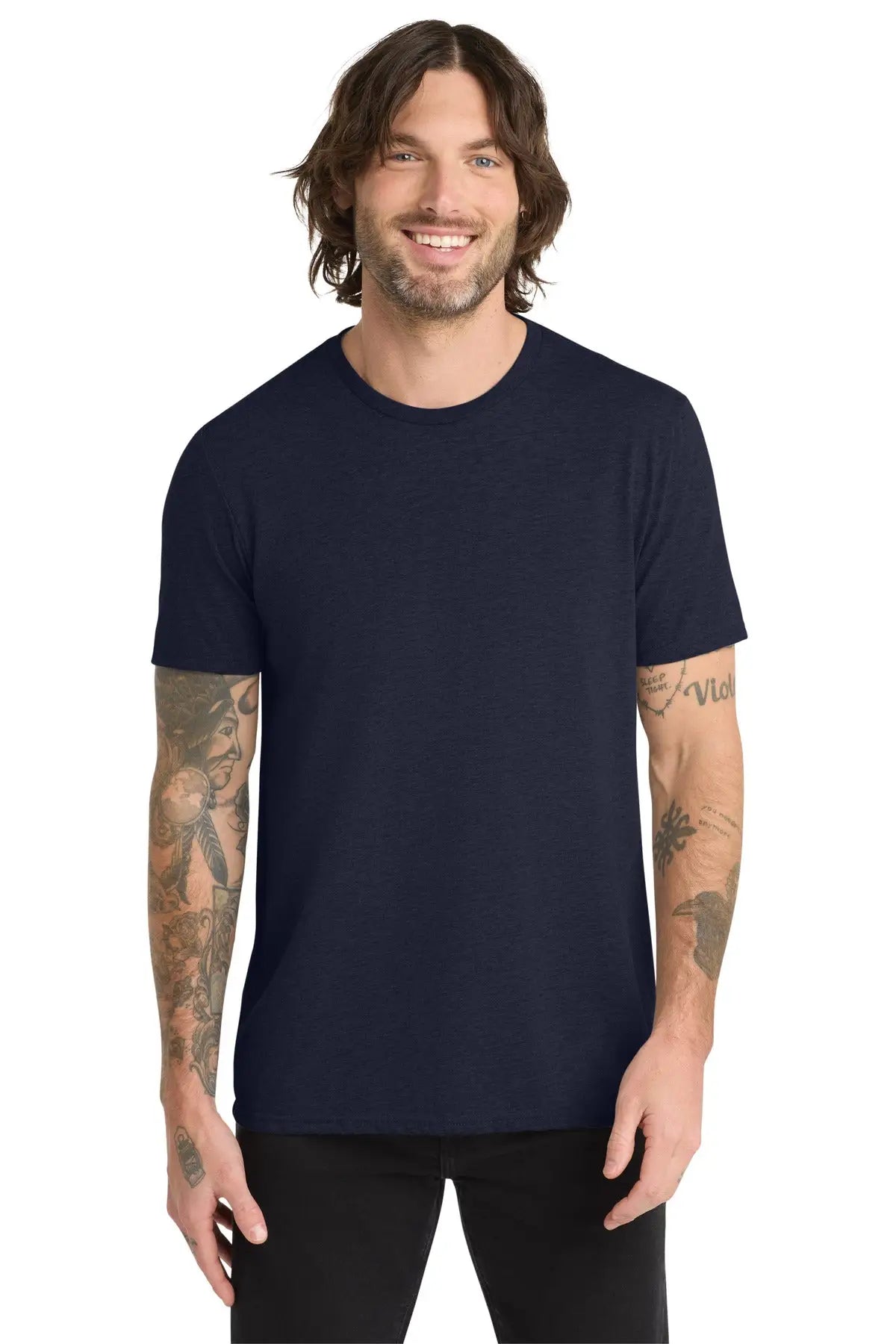 Allmade Al2004 Allmade Unisex Tri-blend Tee - Night Sky Navy - Adult Xs