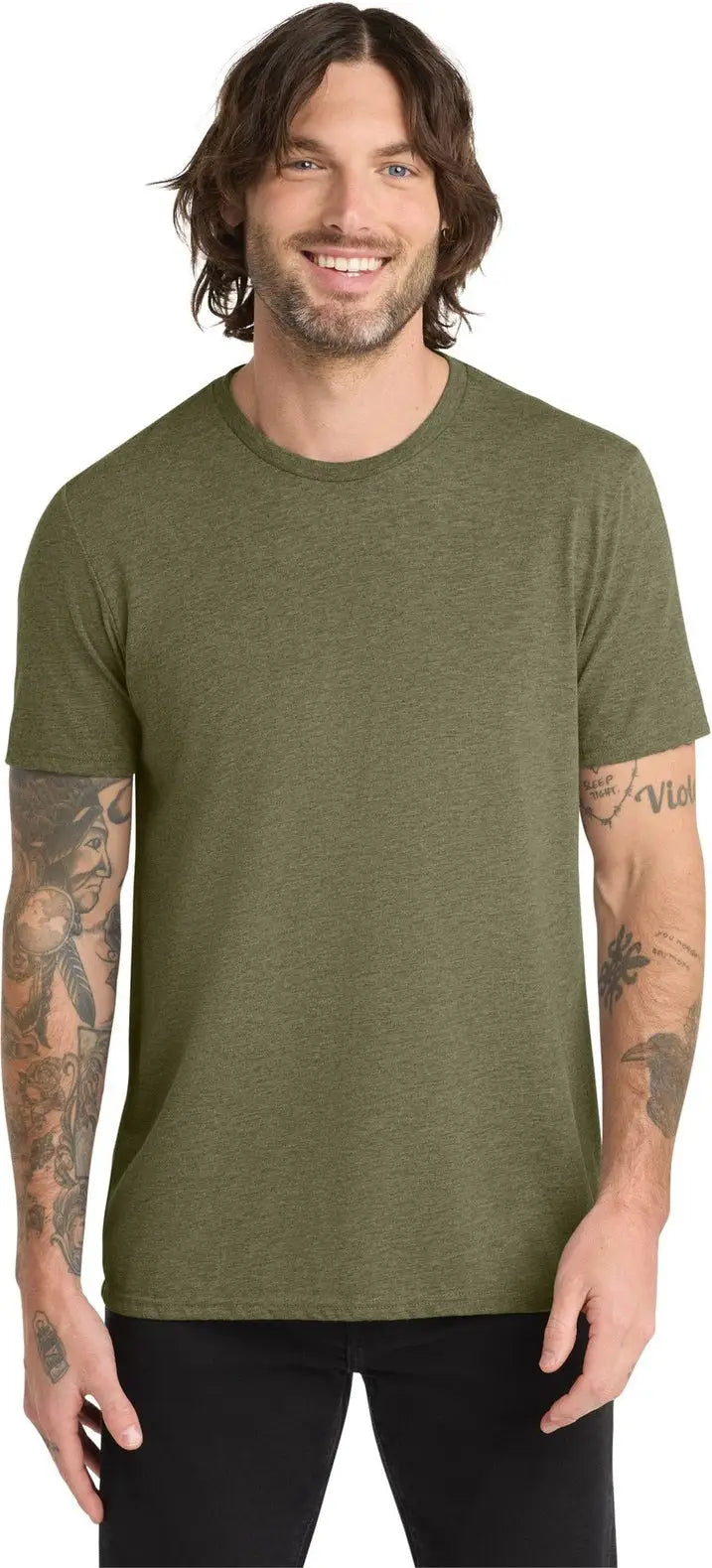 Allmade Al2004 Allmade Unisex Tri-blend Tee - Olive you Green - Adult Xs