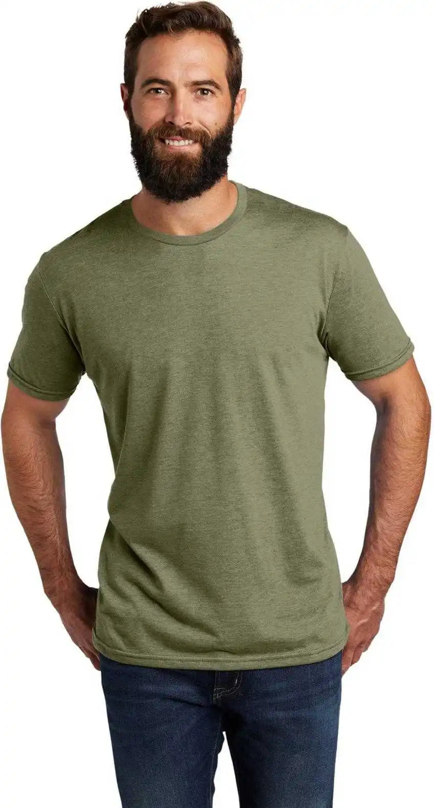 Allmade Al2004 Unisex Tri Blend Tee Olive you Green