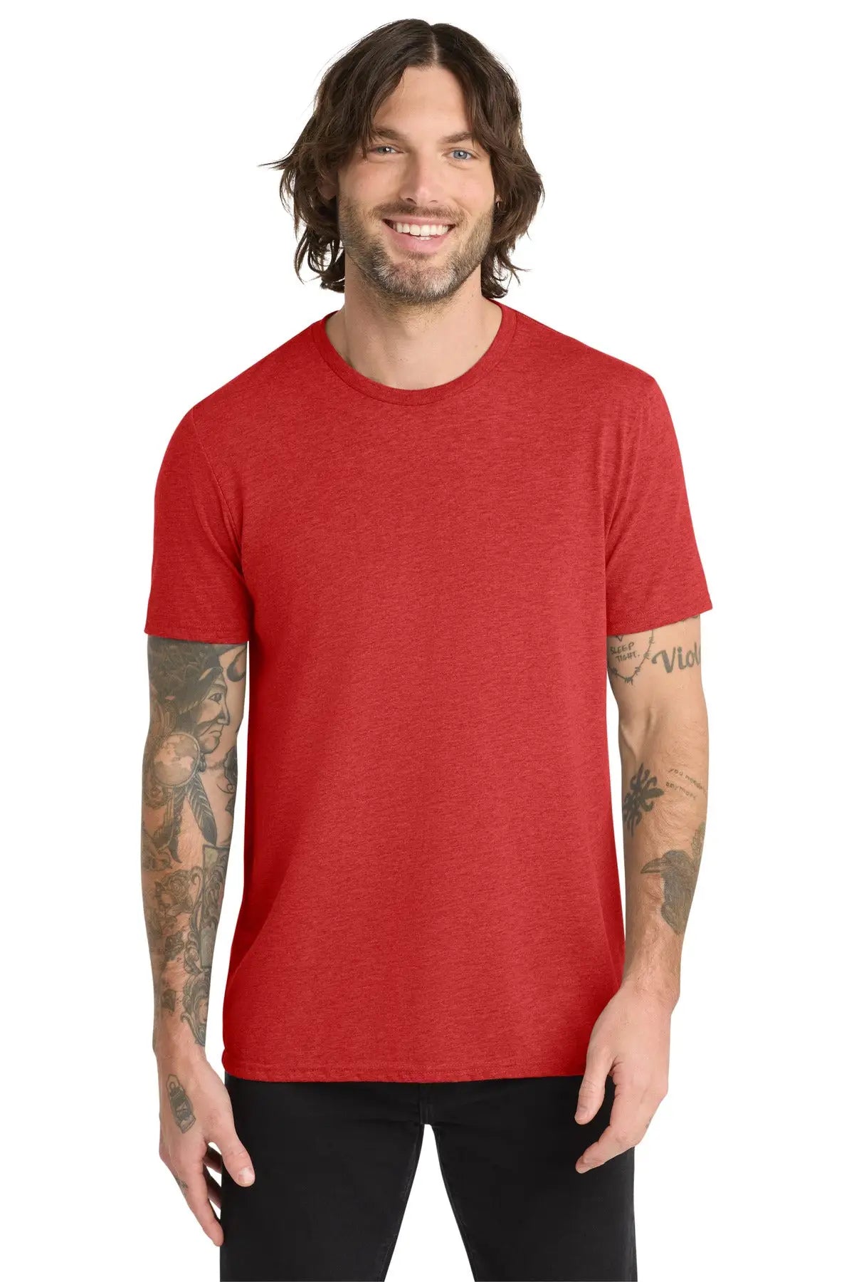 Allmade Al2004 Allmade Unisex Tri-blend Tee - Rise Up Red - Adult Xs