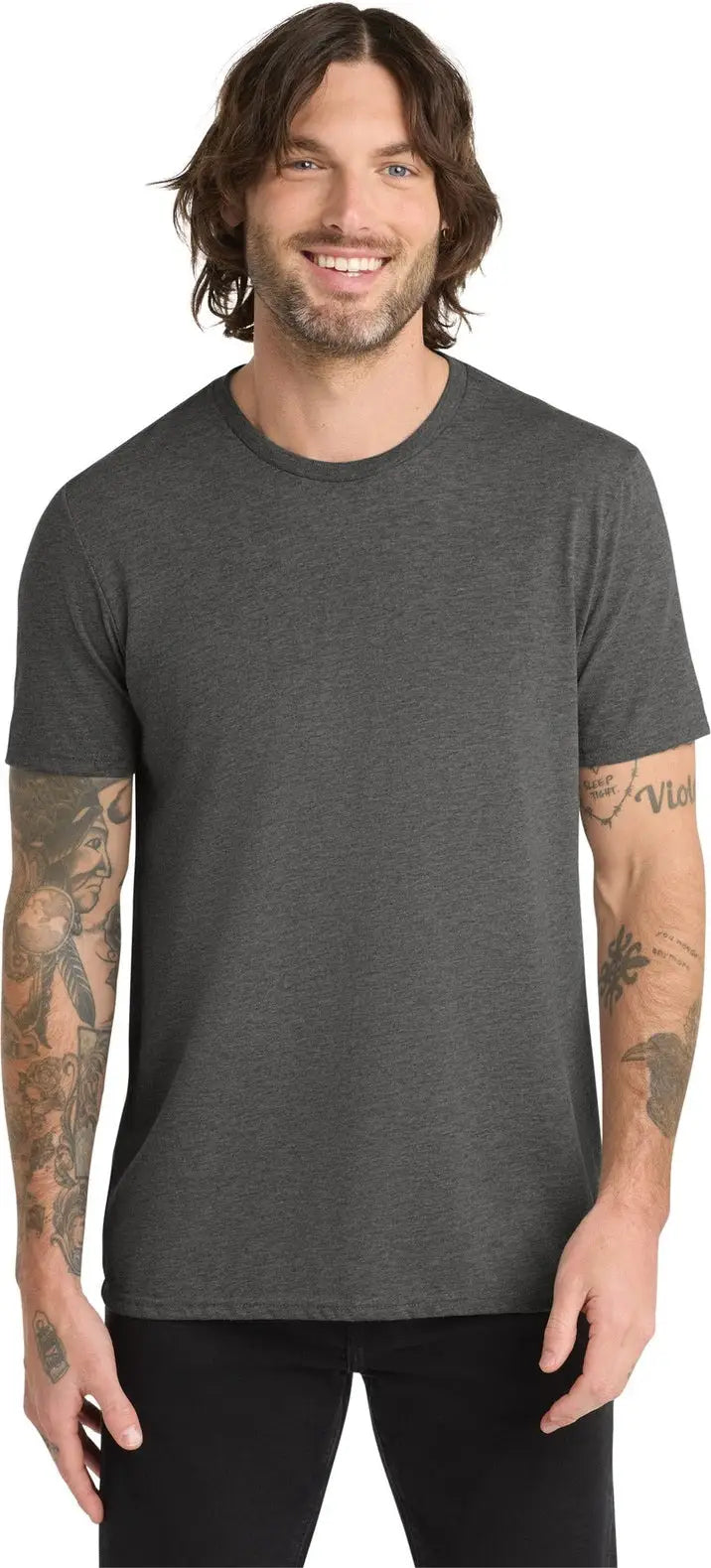 Allmade Al2004 Allmade Unisex Tri-blend Tee - Space Black - Adult Xs