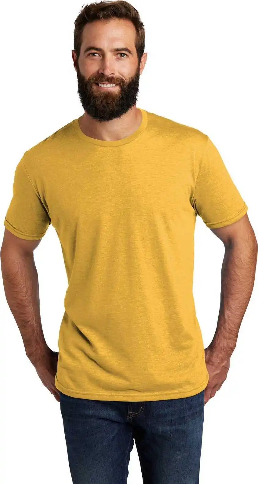 Allmade Al2004 Unisex Tri Blend Tee Sun Catcher Gold