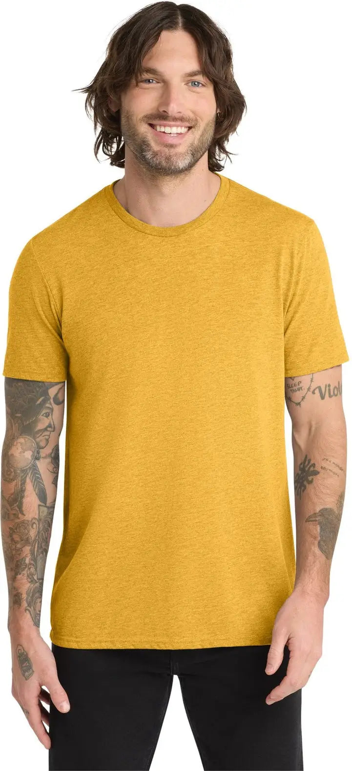 Allmade Al2004 Allmade Unisex Tri-blend Tee - Suncatcher Gold - Adult Xs