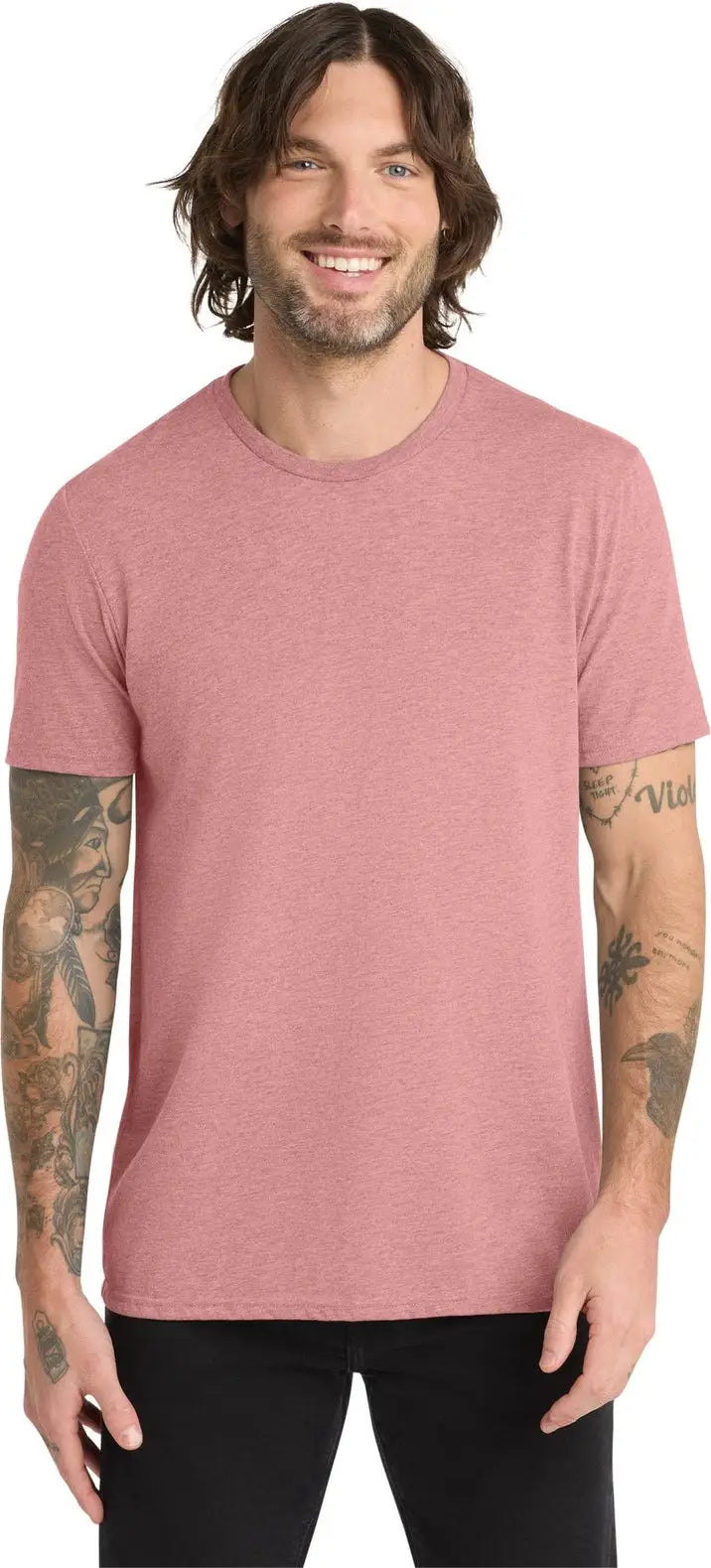 Allmade Al2004 Allmade Unisex Tri-blend Tee - Vintage Rose - Adult Xs