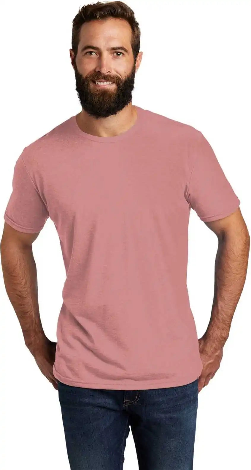Allmade Al2004 Unisex Tri Blend Tee Vintage Rose