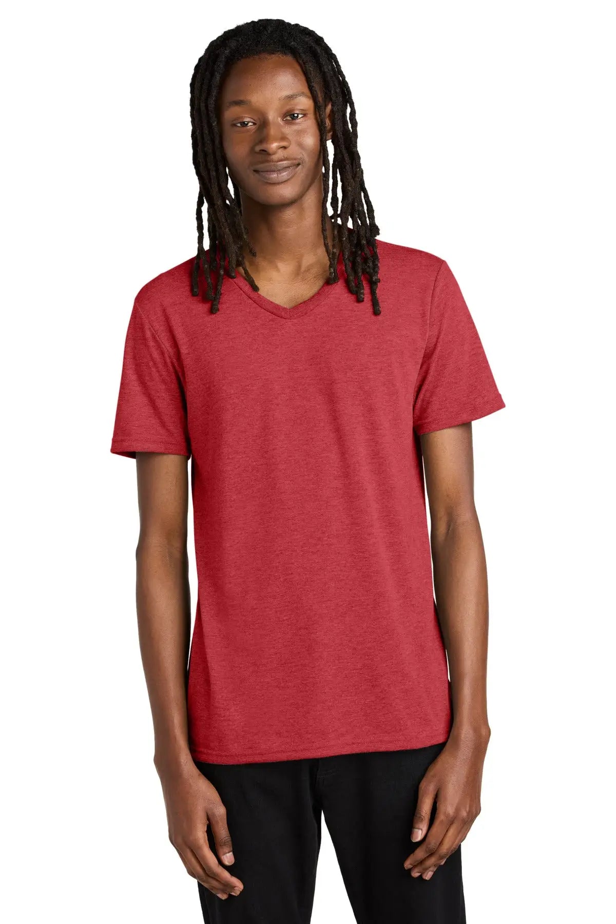 Allmade Al2014 Allmade Unisex Tri-blend V-neck Tee - Rise Up Red - Adult Xs