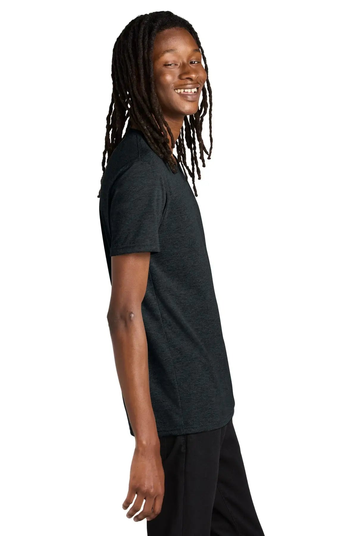 Allmade Al2014 Allmade Unisex Tri-blend V-neck Tee - Space Black