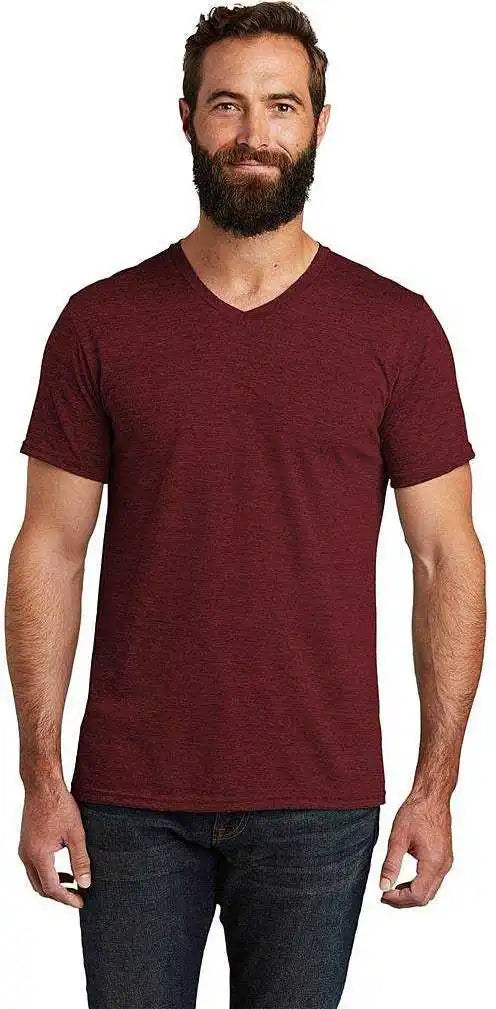 Allmade Al2014 Unisex Tri-blend V-neck Tee - Vino Red