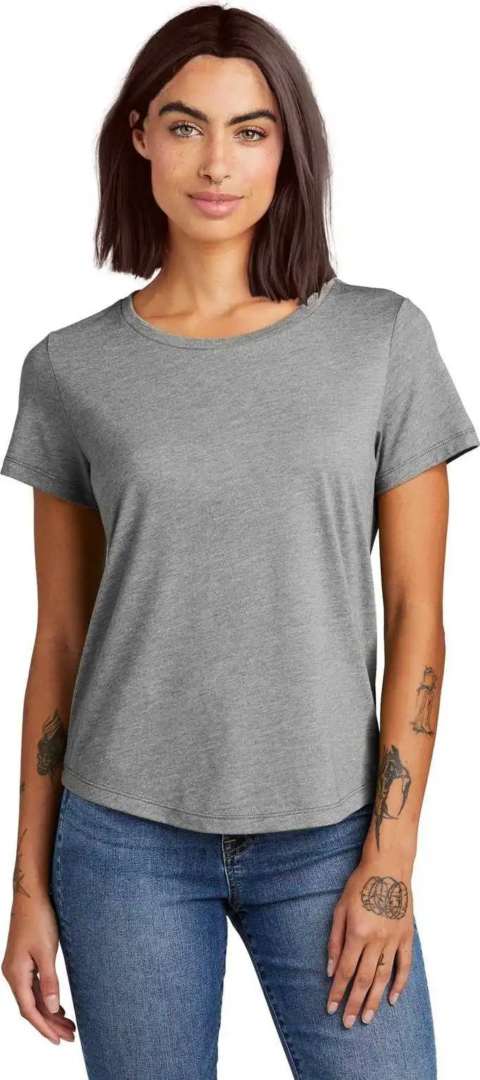 Allmade Al2015 Women’s Relaxed Tri-blend Scoop Neck Tee - Aluminum Grey