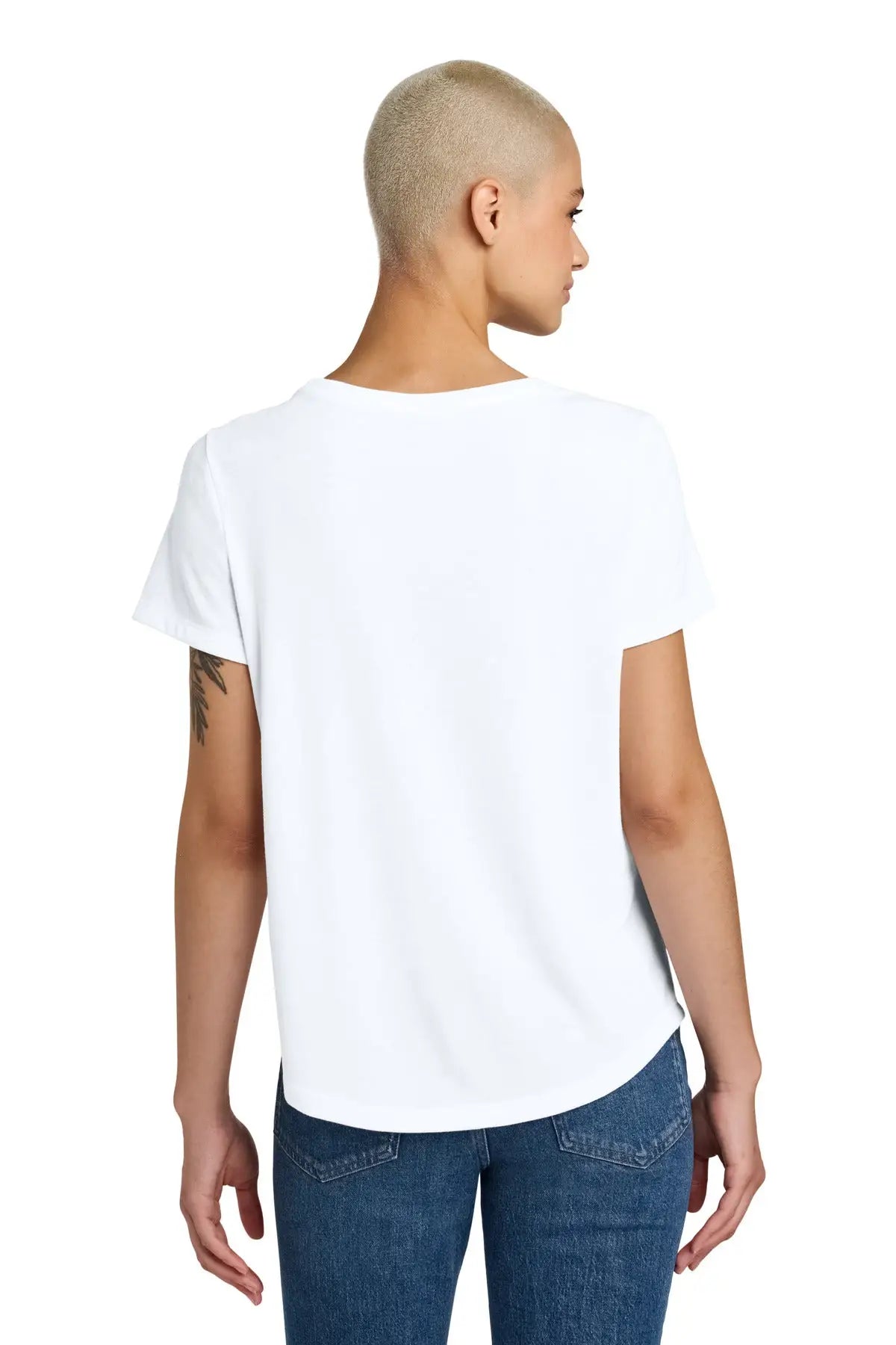 Allmade Al2015 Allmade Women’s Relaxed Tri-blend Scoop Neck Tee - Bright White