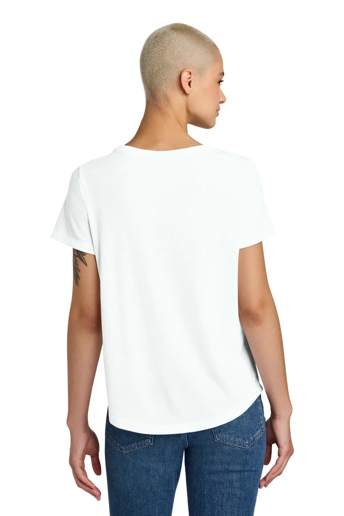 Allmade Al2015 Allmade Women’s Relaxed Tri-blend Scoop Neck Tee - Fairly White