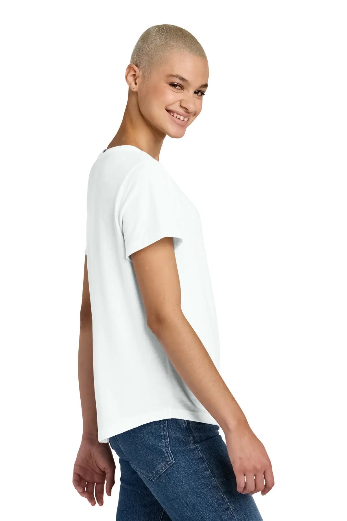 Allmade Al2015 Allmade Women’s Relaxed Tri-blend Scoop Neck Tee - Fairly White