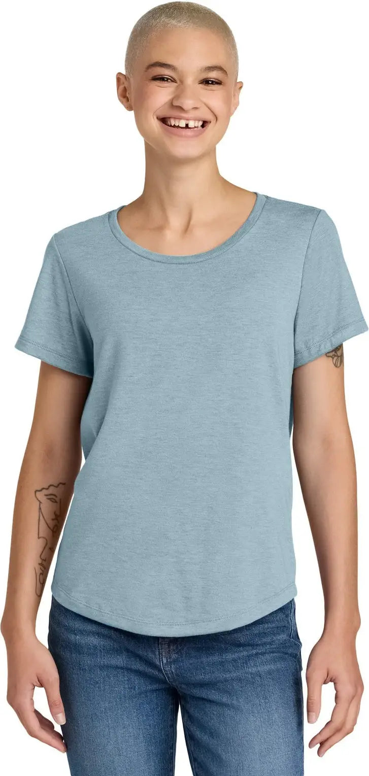 Allmade Al2015 Allmade Women’s Relaxed Tri-blend Scoop Neck Tee - i Like you Blue - Ladies Xs