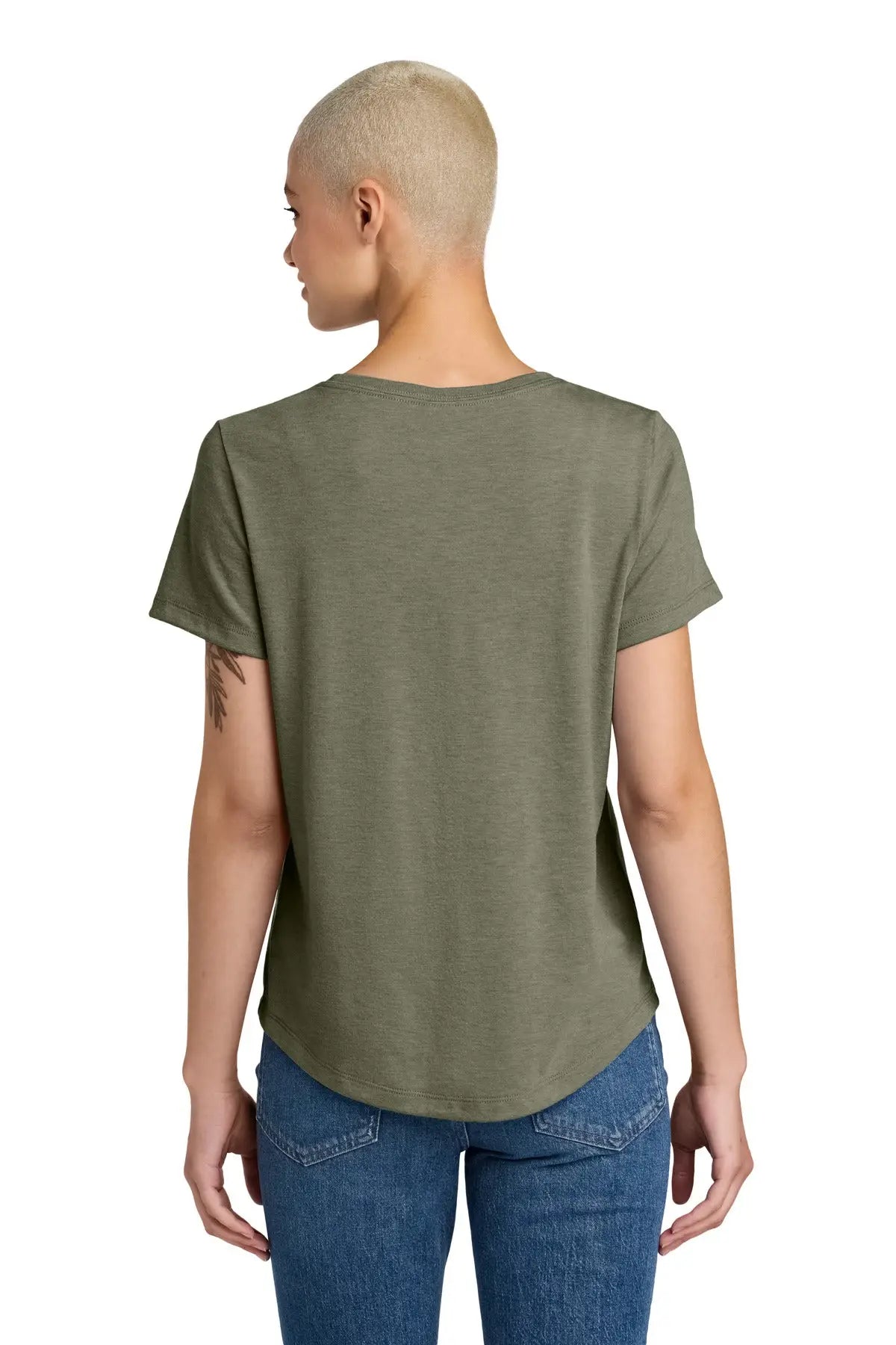 Allmade Al2015 Allmade Women’s Relaxed Tri-blend Scoop Neck Tee - Olive you Green