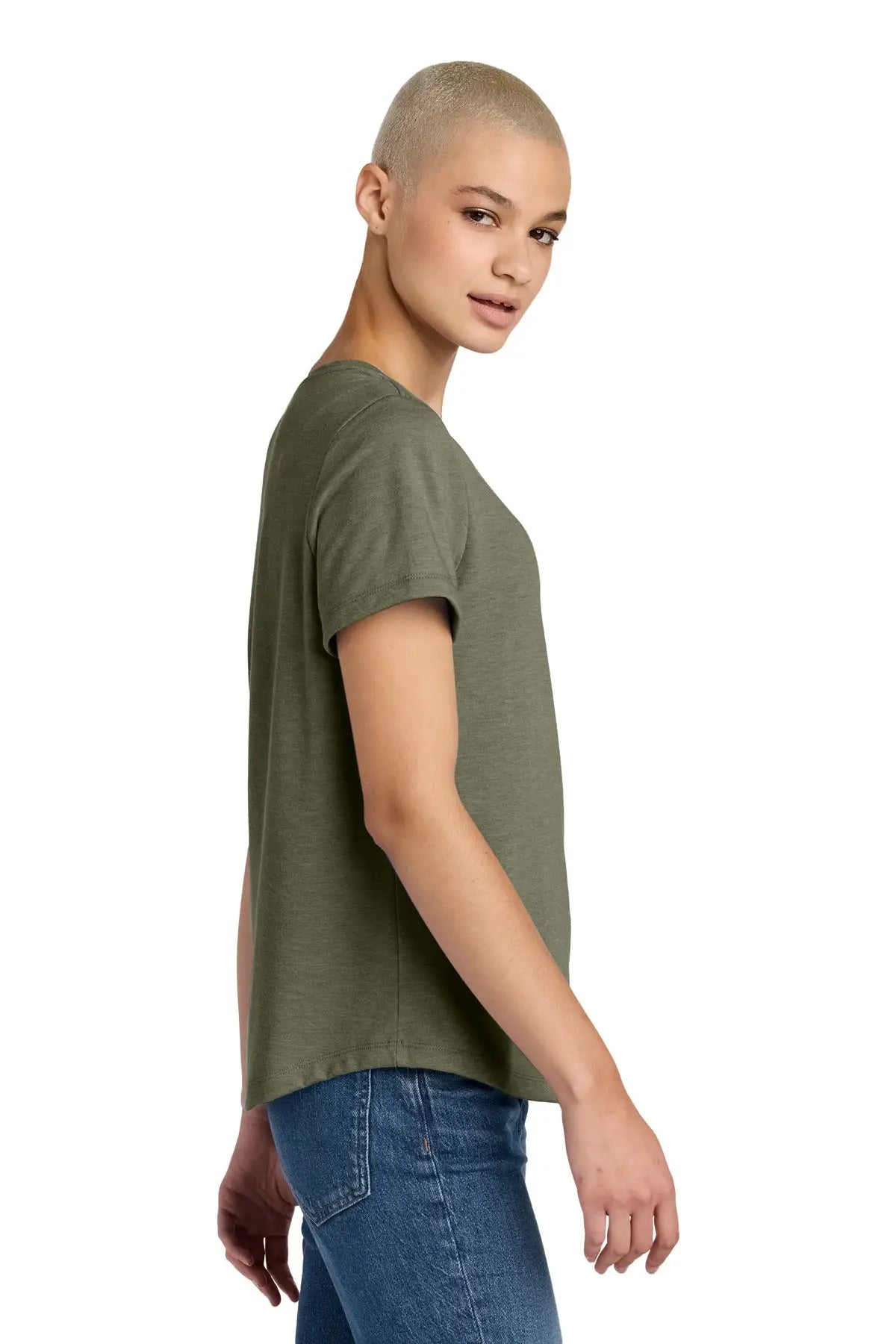 Allmade Al2015 Allmade Women’s Relaxed Tri-blend Scoop Neck Tee - Olive you Green