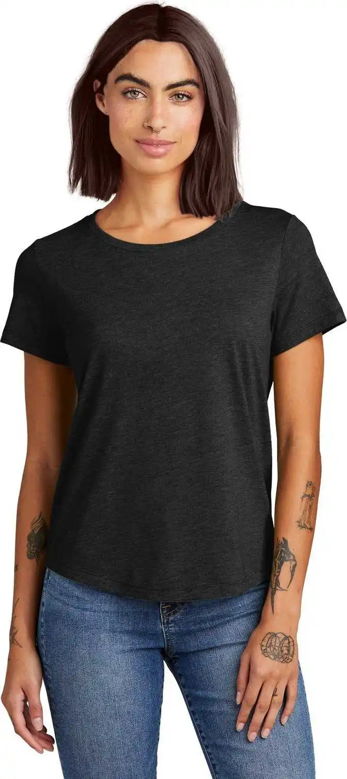 Allmade Al2015 Women’s Relaxed Tri-blend Scoop Neck Tee - Spaceblack