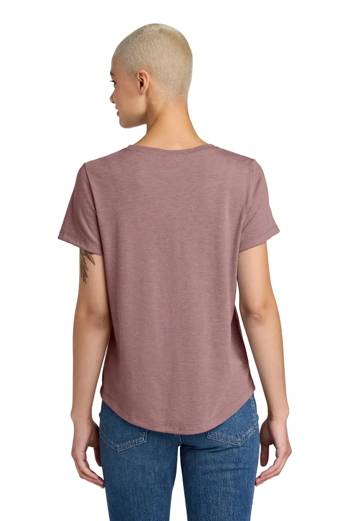 Allmade Al2015 Allmade Women’s Relaxed Tri-blend Scoop Neck Tee - Vintage Rose
