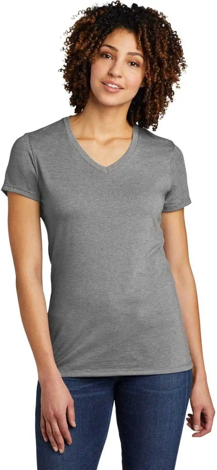 Allmade Al2018 Women’s Tri-blend V-neck Tee - Aluminum Gray