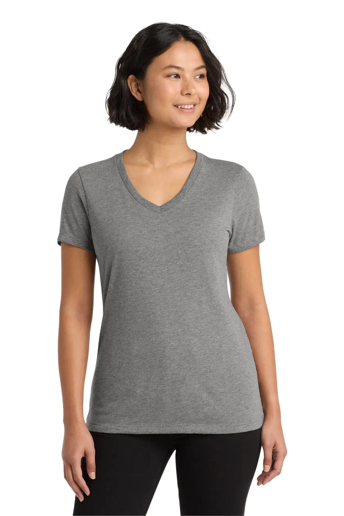 Allmade Al2018 Allmade Women’s Tri-blend V-neck Tee - Aluminum Gray - Ladies Xs