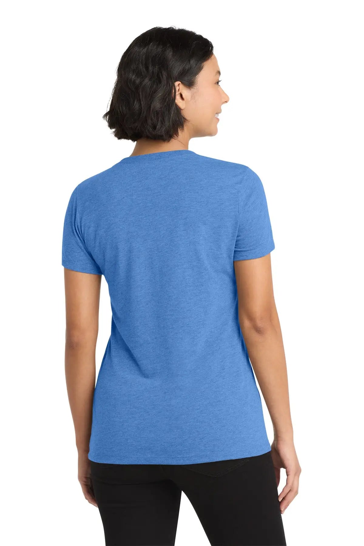 Allmade Al2018 Allmade Women’s Tri-blend V-neck Tee - Azure Blue