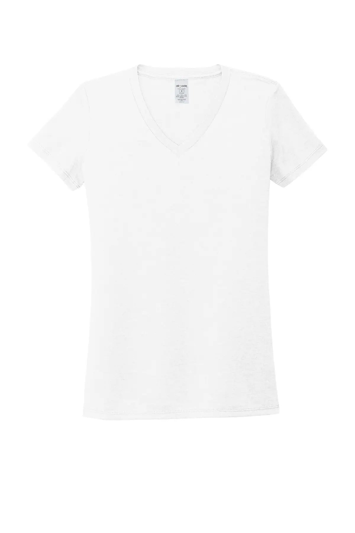 Allmade Al2018 Allmade Women’s Tri-blend V-neck Tee - Bright White