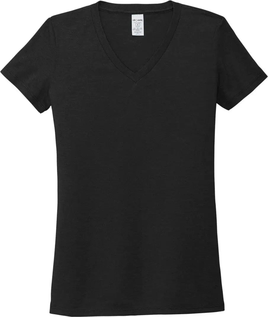 Allmade Al2018 Allmade Women’s Tri-blend V-neck Tee - Deep Black