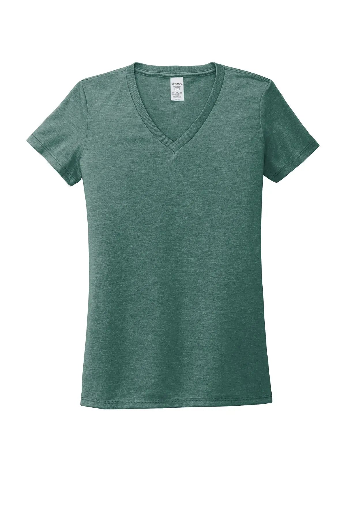 Allmade Al2018 Allmade Women’s Tri-blend V-neck Tee - Deep Sea Green
