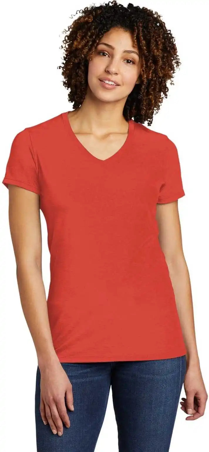Allmade Al2018 Women’s Tri-blend V-neck Tee - Desert Sun