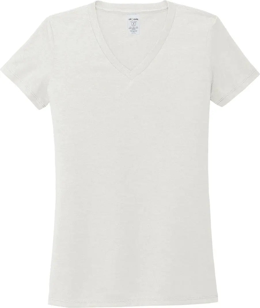 Allmade Al2018 Allmade Women’s Tri-blend V-neck Tee - Fairly White