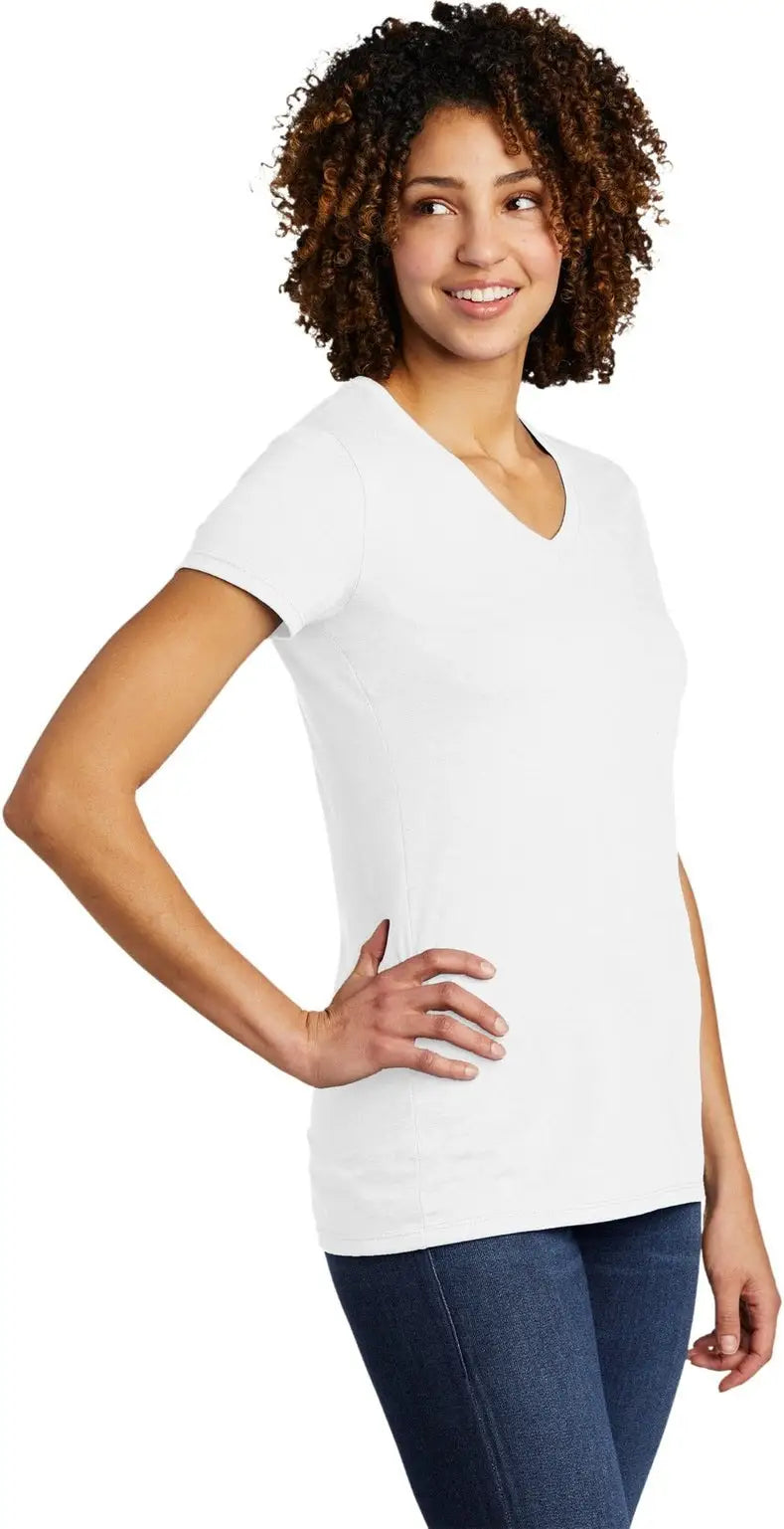 Allmade Al2018 Allmade Women’s Tri-blend V-neck Tee - Fairly White